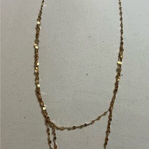 Layered 10k yellow Solid Gold chain